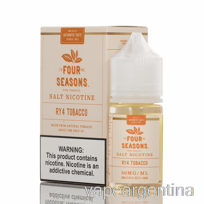 Sal De Tabaco Ry4 - Cuatro Estaciones - 30ml 30mg Vape Argentina